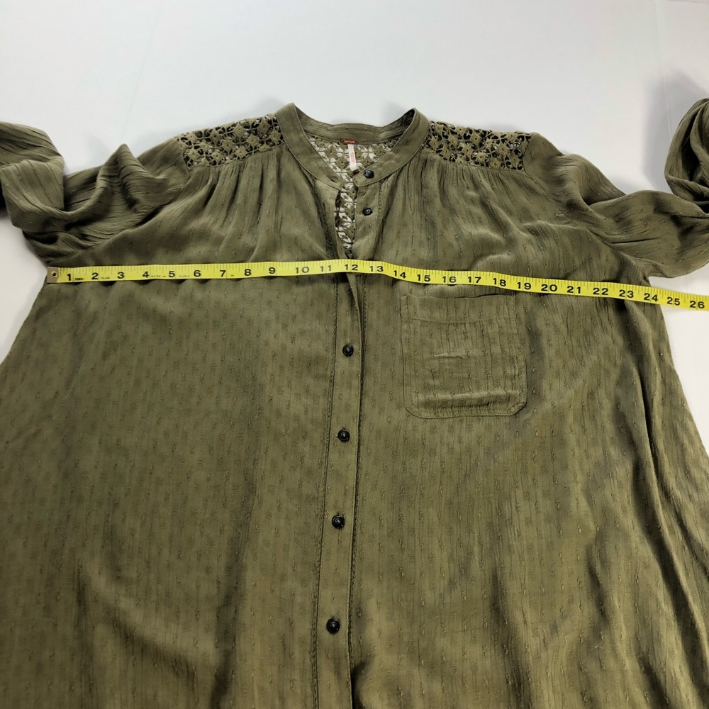 Free People The Best Crochet Blouse Loose Small - Picture 8 of 11